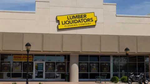 LL Flooring Lumber Liquidators storefront.