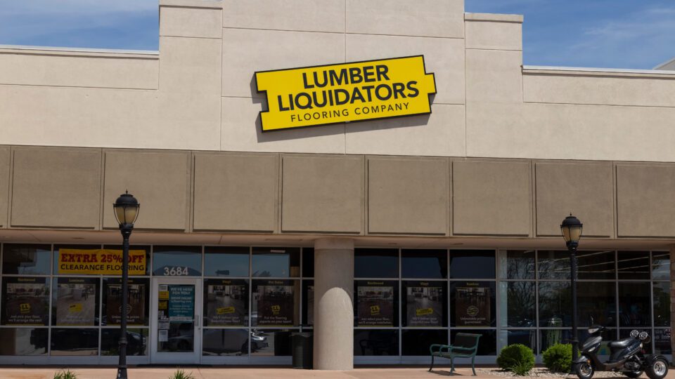 LL Flooring Lumber Liquidators storefront.