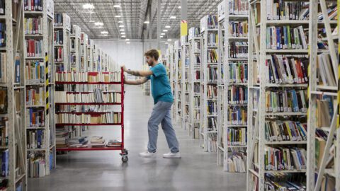 A Thriftbooks warehouse.