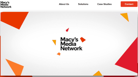 Macy's Media Network homepage.