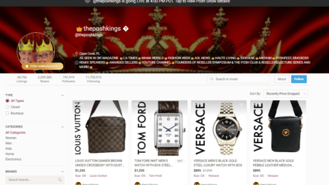 The Posh Kings homepage on Poshmark.