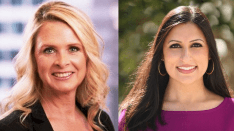 Tracey Koller, newly appointed SVP and Chief Merchandising Officer at Walgreens and Sharmila Sudhakar, new Group VP and Head of Walgreens Digital Commerce. (Image courtesy Walgreens)